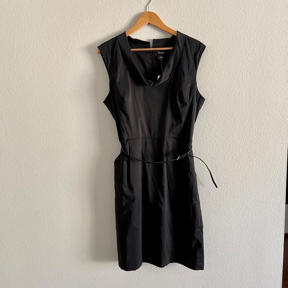 Ann Taylor sleeveless black dress